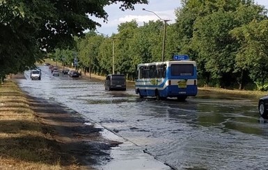 Ровно затопило после дождя   