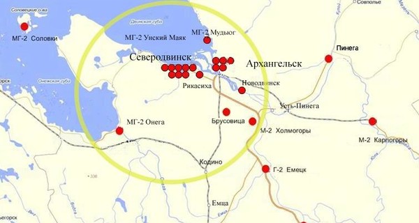 В момент взрыва под Архангельском уровень радиации зашкаливал в 16 раз