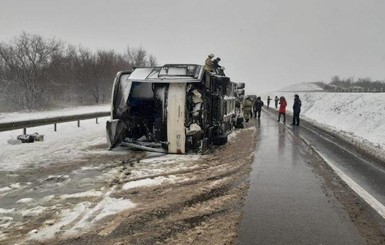 Под Воронежем перевернулся автобус с украинцами, есть пострадавшие