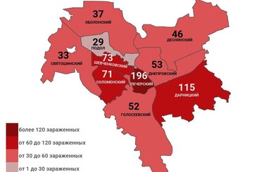 Коронавирус в Киеве по районам: заражены 705 человек