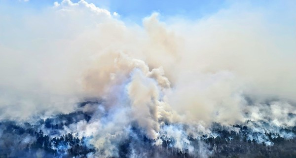 В Чернобыльской зоне еще дымит, но воздух в Киеве нормальный