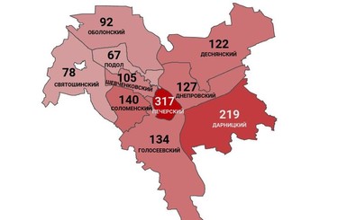 Коронавирус в Киеве по районам: заражены 1401 человек