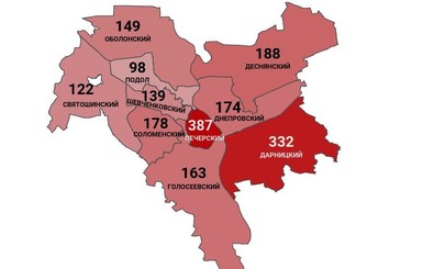 Коронавирус в Киеве по районам: заражены 1930 человек