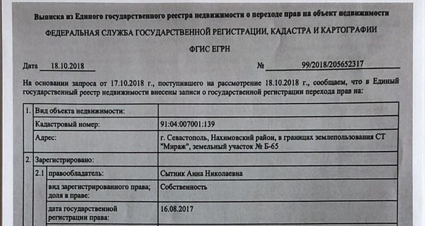 СМИ: Сытник внес в декларацию участок в Крыму, который продал россиянам