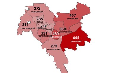 Коронавирус в Киеве по районам: заражены 3523 человек