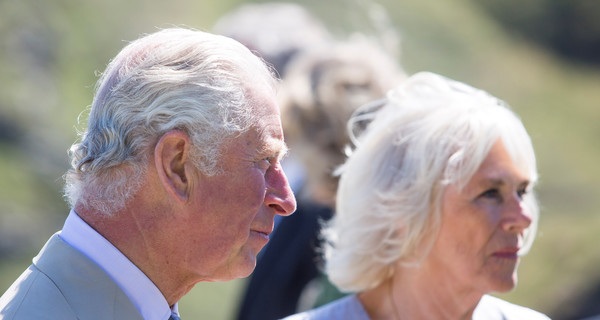 Камилла в клетчатом платье, а Чарльз в песочном костюме: герцоги Корнуолльские посмотрели замок Тинтагель