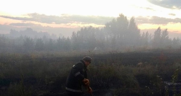 В Луганской области тушат пожар, который начался из-за обстрела