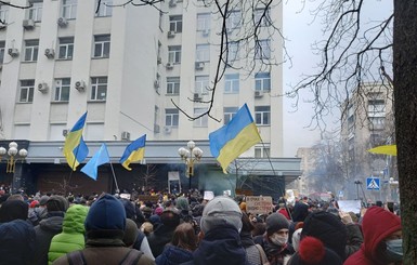 В МВД поблагодарили сторонников Стерненко за мирный протест