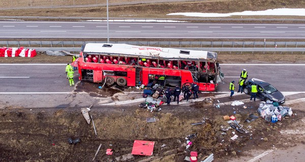 ДТП в Польше: девятеро пострадавших украинцев в тяжелом состоянии