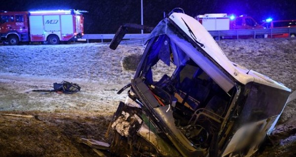 ДТП автобуса с украинцами в Польше произошло на месте похожей аварии в начале марта