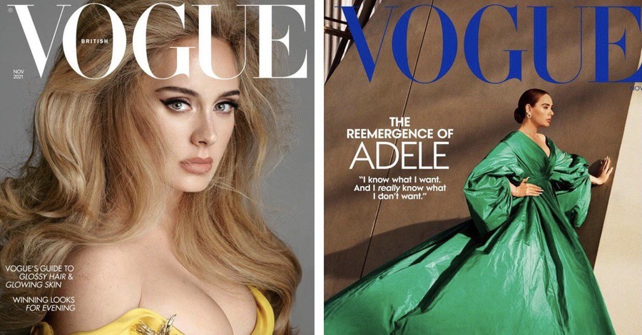 Впервые в истории Vogue: Адель украсила обложки США и Британии и дала первое интервью за пять лет