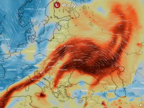Шлейф ядовитого оксида серы накрыл Украину целиком
