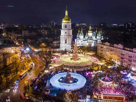 Кличко засвітив вогні на головній ялинці країни. Але не з першого разу