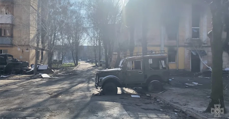 У Генштабі показали, як виглядає Гостомель після визволення від російських окупантів