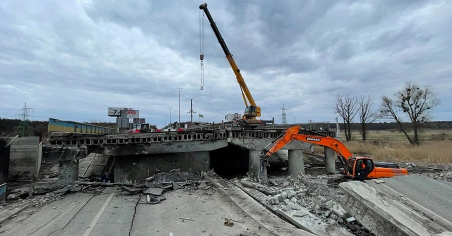 Возле Стоянки на Житомирской трассе на следующей неделе откроют временную переправу