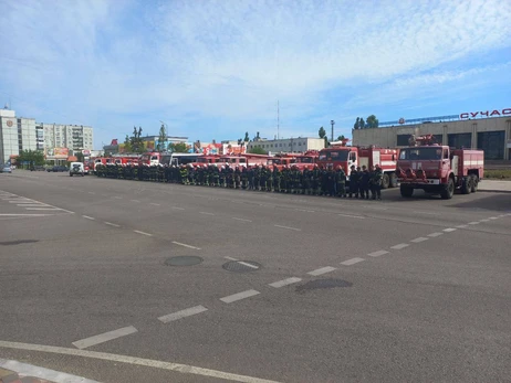 В Энергодаре российские оккупанты напали на спасателей, вышедших на протест после похищения их начальника