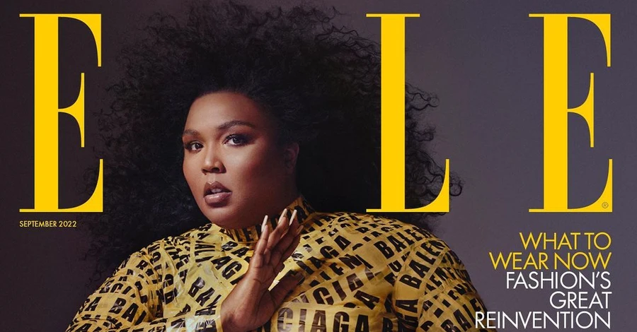 Рэперша Lizzo вслед за Кардашьян обмотала себя скотчем для обложки Elle