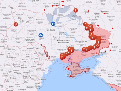 Карта боевых действий в Украине: 03.08.2022