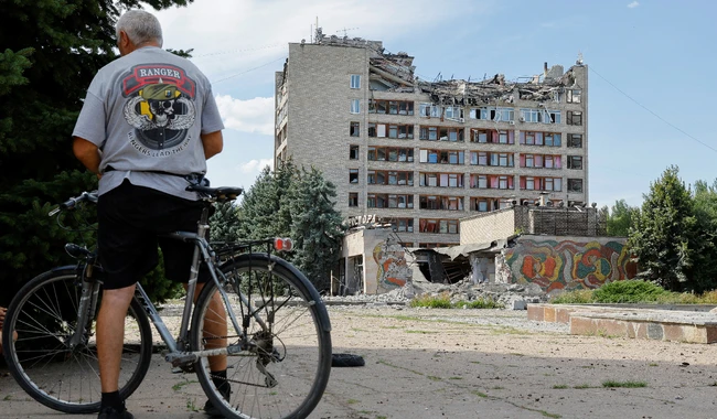 Готель, що постраждав від обстрілу у Світлодарську