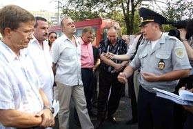 Вчера на Левобережье провели «облаву» на маршрутки 