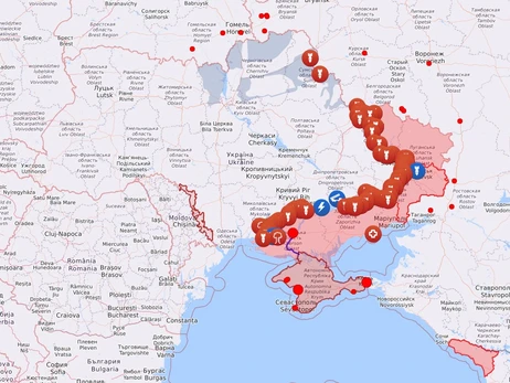 Карта бойових дій в Україні: 28.08.2022