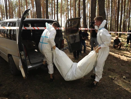 На Київщині знайшли тіло страченого росіянами чоловіка зі зв'язаними руками