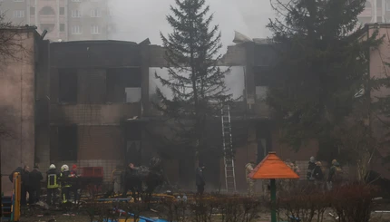 Крушение вертолета в Броварах. Фото с места аварии