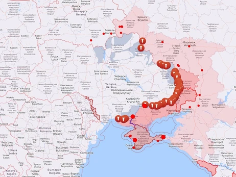 Карта бойових дій в Україні: 24.01.2023