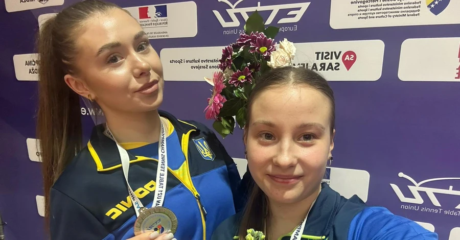 Українки вперше здобули срібло чемпіонату Європи U-21 у настільному тенісі