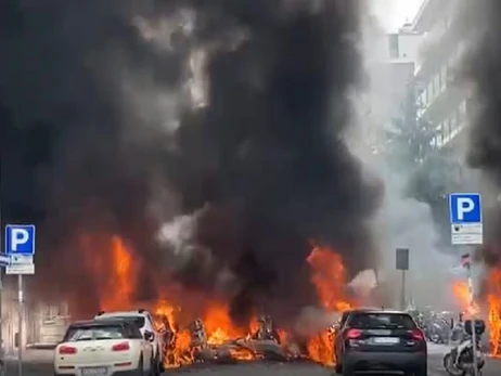 В центре Милана взорвался грузовик с кислородными баллонами, эвакуировали школу