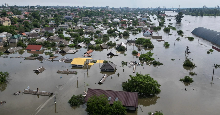 На Херсонщині вода за добу спала більше ніж на пів метра