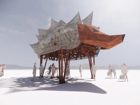 Украина представит на Burning Man-2023 мемориал из противотанковых ежей