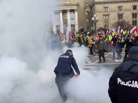 В Варшаве фермеры вышли на акцию протеста 