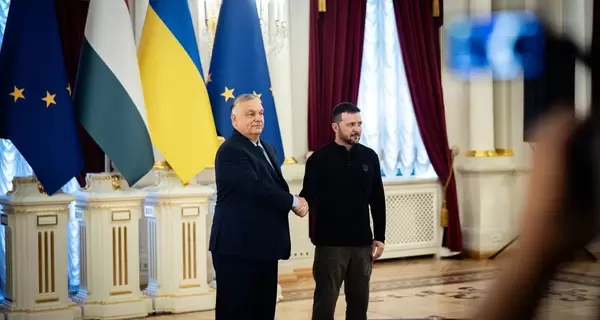 Зеленский встретился с Орбаном в Киеве