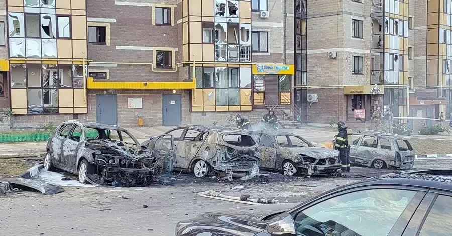 Внаслідок ударів БпЛА у Бєлгороді пошкоджені житлові будинки, дитсадок та автомобілі