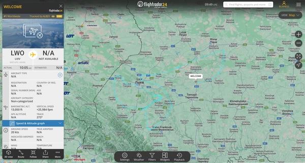 В уряді пояснили, чому над Львовом кружляв літак під назвою Welcome