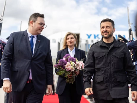 Президент Зеленський прибув у Чехію разом з дружиною