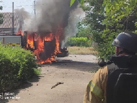 Росіяни обстріляли автомобіль рятувальників на Запоріжжі
