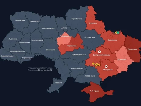 В Киевской области воздушную тревогу начали объявлять по районам