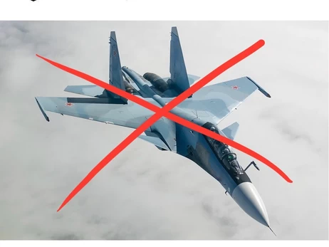 Війська РФ втратили винищувач Су-30СМ у районі Зміїного, - ВМС України 