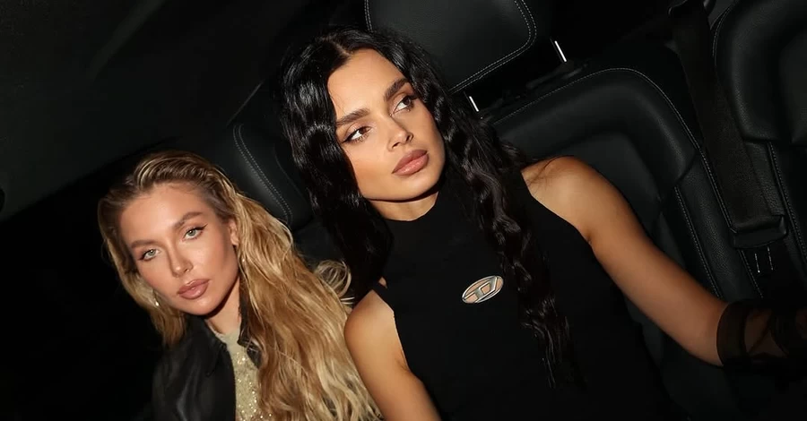 Dj Korolova и блогер Ева Коршик посетили показ Diesel на Неделе моды в Милане