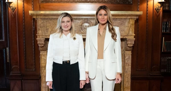 Елена Зеленская встретилась с первой леди США Меланией Трамп