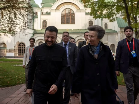 Принцесса Анна во время визита в Украину встретилась с президентом Зеленским