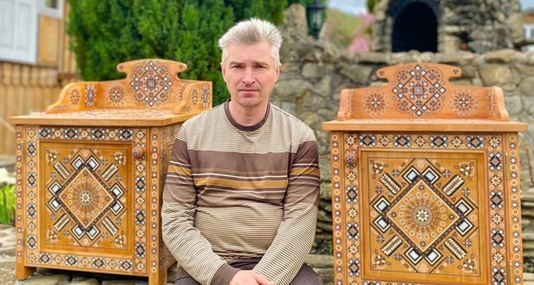 8 тисяч доларів за ліжко для експрезидента: як дивує майстер-інкрустатор з Косівщини
