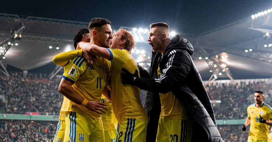 Украина сыграет против Швеции в плей-офф квалификации на ЧМ-2026 по футболу