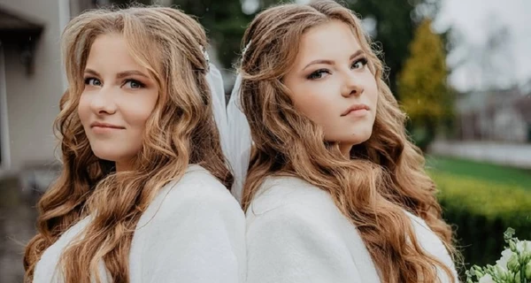 Двойное счастье – на Хмельнитчине сестры-близнецы вышли замуж в один день