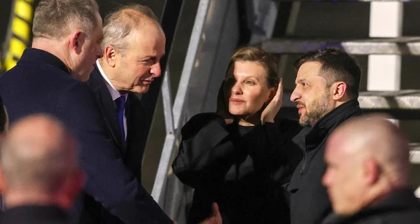 Зеленский вместе с первой леди прибыли в Дублин