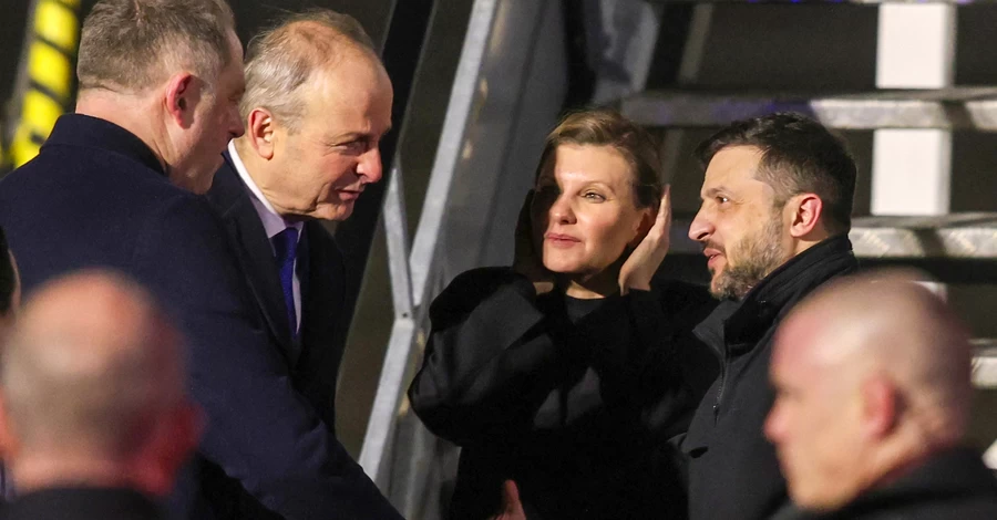Зеленский вместе с первой леди прибыли в Дублин