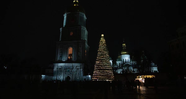 В Киеве засияла главная новогодняя елка страны
