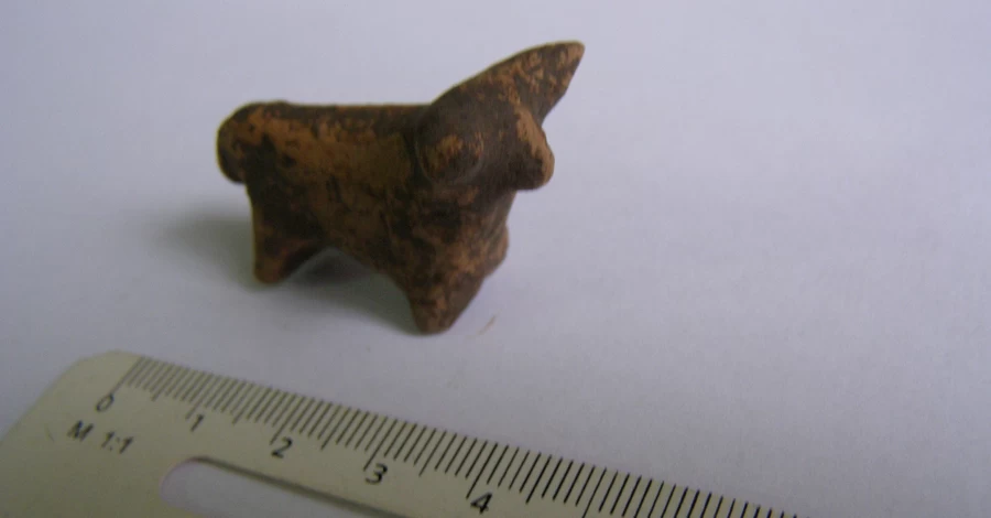 На Прикарпатті археологи знайшли глиняну фігурку бичка, якій близько 6 тисяч років